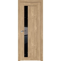 Межкомнатная дверь ProfilDoors 2.71XN L 90x200 (каштан натуральный/стекло черный триплекс)