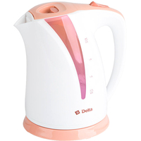 Электрический чайник Delta DL-1327 (белый/бежевый)