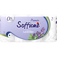 Туалетная бумага Soffione Premio Toscana Lavender 3 слоя (8 шт)
