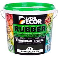 Краска Super Decor Rubber 1 кг (№12 карибская ночь)