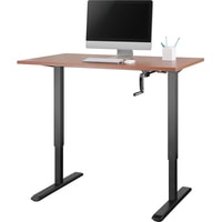 Стол для работы стоя ErgoSmart Manual Desk Special 1360x800x36 мм (дуб натуральный/черный)