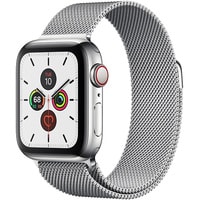 Умные часы Apple Watch Series 5 LTE 40 мм (серебристый/миланский серебристый)