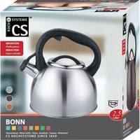 Чайник со свистком CS-Kochsysteme Bonn 067366 (нержавеющая сталь)