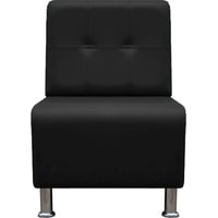 Интерьерное кресло Brioli Руди Р (экокожа, L22 черный)