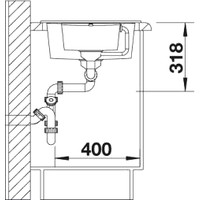 Кухонная мойка Blanco Metra 6 S Compact 513473 (антрацит)