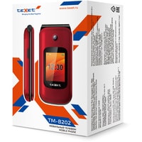 Кнопочный телефон TeXet TM-B202 (красный)
