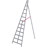 Лестница-стремянка Новая высота NV 319 алюминиевая садовая 12 ступеней