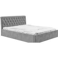 Кровать Bon Mebel Дженни с ПМ 180x200 (велюр серый)