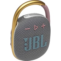 Беспроводная колонка JBL Clip 4 (серый/золотистый)