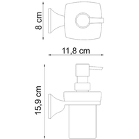 Дозатор для жидкого мыла Wasserkraft К-2599