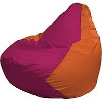 Кресло-мешок Flagman Груша Медиум Г1.1-388 (фуксия/оранжевый)