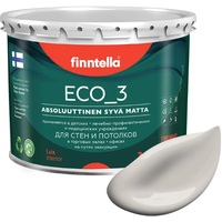 Краска Finntella Eco 3 Wash and Clean Vuoret F-08-1-3-LG243 2.7 л (теп. серо-кор)