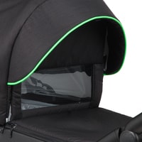 Универсальная коляска Adamex Cristiano Fluo (3 в 1, черный, рама черный/зеленый)