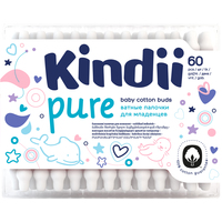 Ватные палочки Cleanic Kindii для младенцев Pure (60 шт)