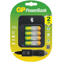 Аккумуляторы + зарядное GP PB550GS + 4x2700mAh