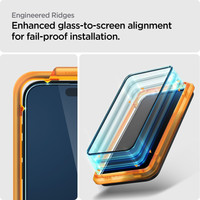 Защитное стекло Spigen ALM Glas FC для iPhone 15 Pro AGL06895 (2шт)
