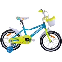 Детский велосипед AIST Wiki 16 (бирюзовый/салатовый, 2019)