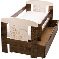 Классическая детская кроватка ХольцТехЭкспорт Кроха (с выдвижным ящиком)
