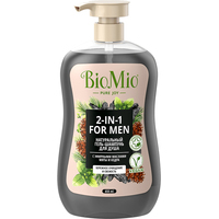  BioMio Гель-шампунь для мужчин 2 в 1 с эфирными маслами мяты и кедра 650 мл