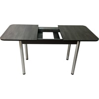 Кухонный стол Solt СТД-10 (северное дерево темное/ноги круглые хром)
