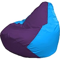 Кресло-мешок Flagman Груша Мега Super Г5.1-74 (фиолетовый/голубой)