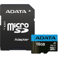 Карта памяти ADATA Premier AUSDH16GUICL10A1-RA1 microSDHC 16GB (с адаптером)