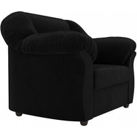 Интерьерное кресло Лига диванов Карнелла 105833 (велюр, черный)