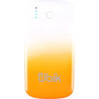 Внешний аккумулятор Ubik Slim 5000mAh (оранжевый/белый)