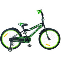 Детский велосипед Favorit Biker 20 (черный/зеленый, 2019)