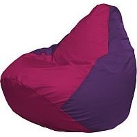 Кресло-мешок Flagman Груша Медиум Г1.1-380 (фуксия/фиолетовый)