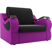Кресло-кровать Лига диванов Меркурий 100677 80 см (черный/фиолетовый)