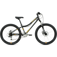Велосипед Forward Titan 24 2.0 D 2022 (черный/оранжевый)
