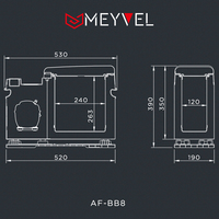 Компрессорный автохолодильник Meyvel AF-BB8 в Гродно