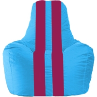 Кресло-мешок Flagman Спортинг С1.1-268 (голубой/лиловый)
