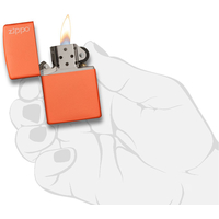 Зажигалка Zippo Orange Matte with Zippo Logo [231ZL-000023]