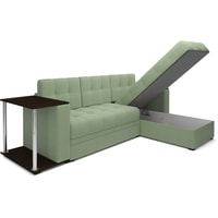 Угловой диван Мебель-АРС Атланта угловой (микровелюр, зеленый)