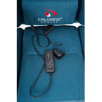 Кресло Calviano Avanti Ultimato (синий, с подножкой)