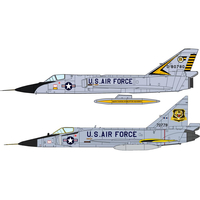 Сборная модель Hasegawa F-102QA Delta Dagger F-106A Delta Dart (2 kits)