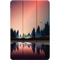 Чехол для планшета JFK Smart Case для Xiaomi Pad 5 Pro 12.4 (закат на озере)