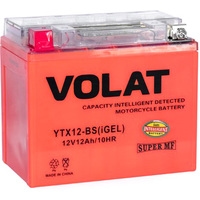 Мотоциклетный аккумулятор VOLAT YTX12-BS(iGEL) (12 А·ч)