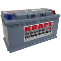 Автомобильный аккумулятор KRAFT EFB 100 R+ (100 А·ч)