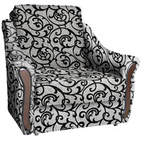 Кресло-кровать Асмана Виктория (рогожка завиток черный) в Борисове