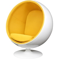 Интерьерное кресло Gut Geschaft Шар (астра-велюр, желтый)