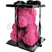Цветы, букеты Oh My Teddy Мишка из роз 40 см (розовый)