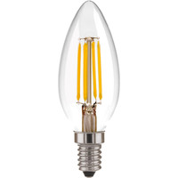 Светодиодная лампочка Elektrostandard Свеча C35 9W 3300K E14 CW35 прозрачный BLE1409