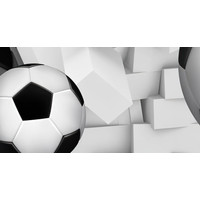 Фотообои ФабрикаФресок Футбольные мячи из стены 723270 (300x270)