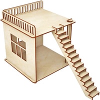 Кукольный домик ХэппиДом Пристройка и лестница для домика HK-M007