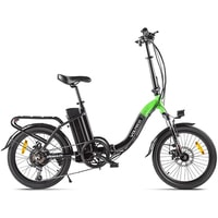 Электровелосипед Volteco Flex Up! (черный/зеленый)