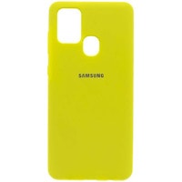 Чехол для телефона EXPERTS Soft-Touch для Samsung Galaxy M31 с LOGO (желтый)