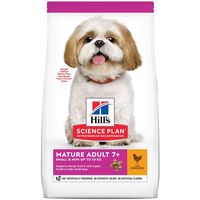 Сухой корм для собак Hill's Science Plan Mature Adult 7+ Small & Mini для поддержания активности и здоровья желудочно-кишечного тракта, с курицей 1.5 кг